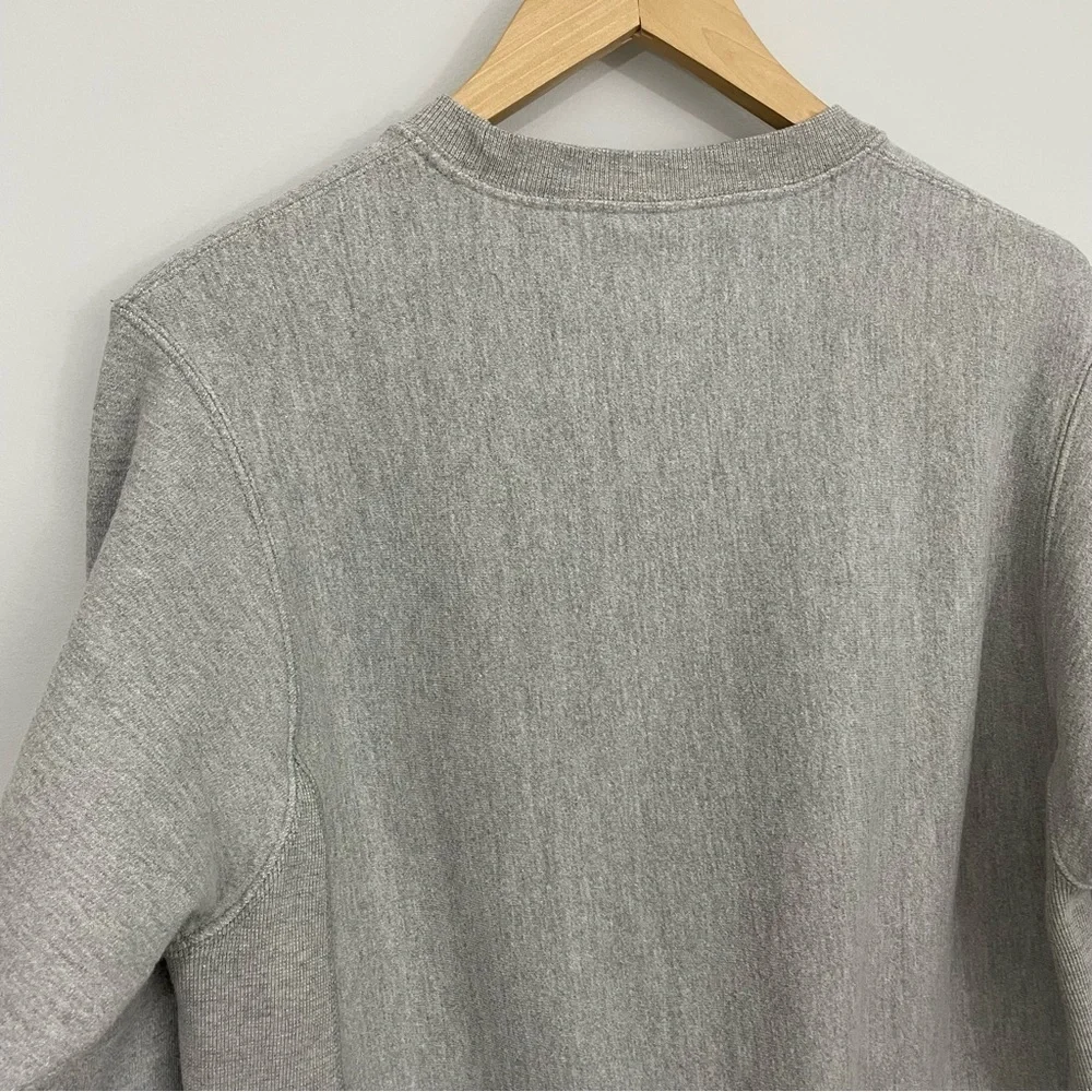 Vtg Champion Reverse Weave Sweatshirt Unisex Small Grey Textured Spell-Out Logo - Picture 6 of 11